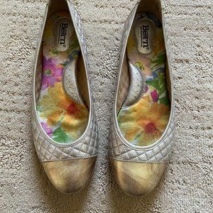 Born Metallic Ballet Flats - Size 10.5